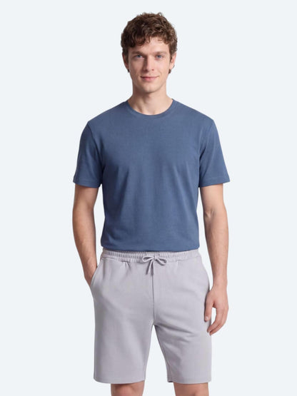 Indigo Düz T-shirt