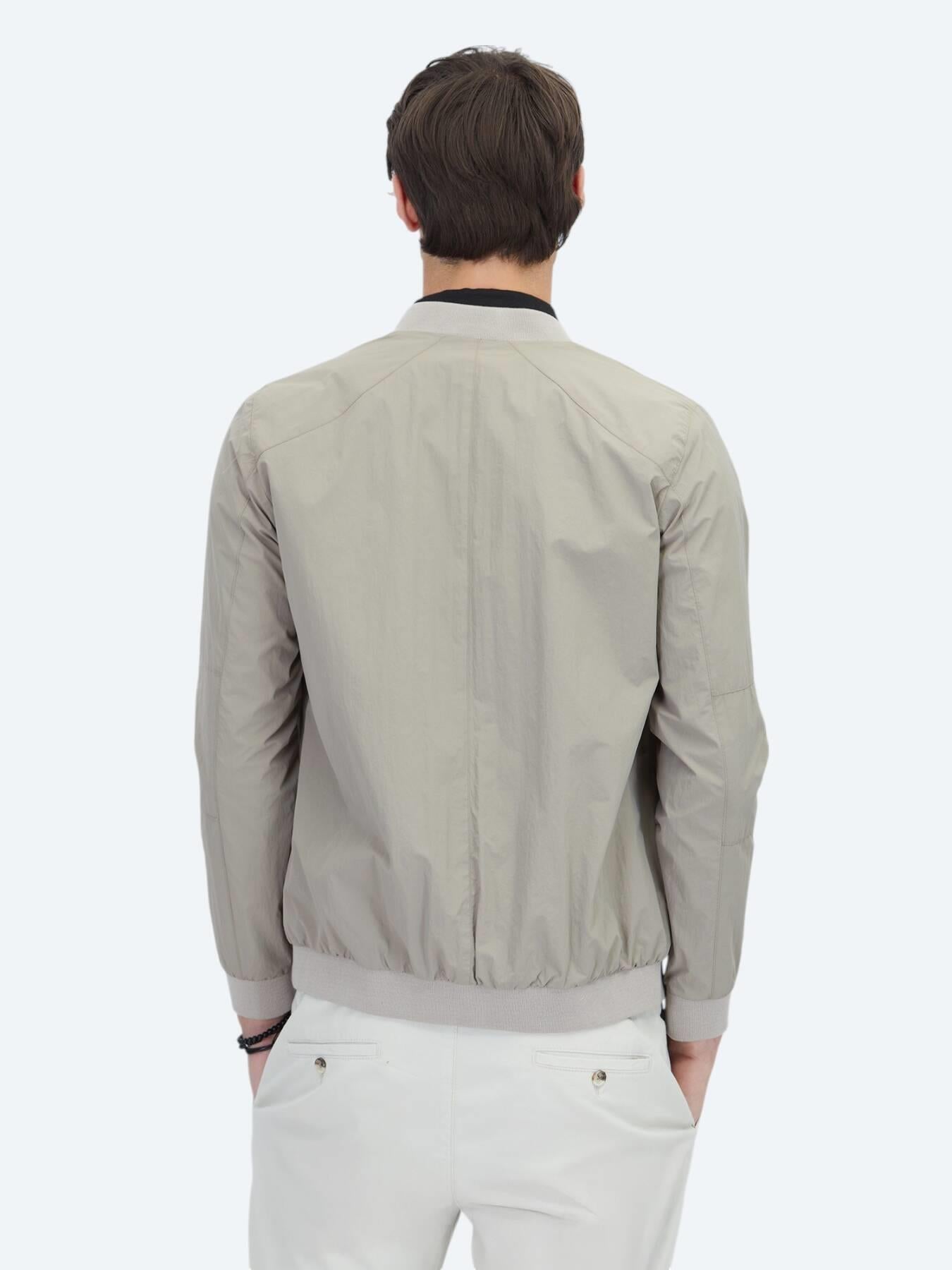 Vizon Regular Fit Dik Yaka Casual Dokuma Mont