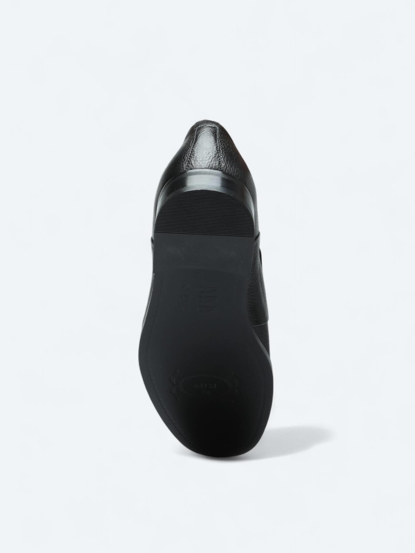Siyah Deri Klasik Loafer