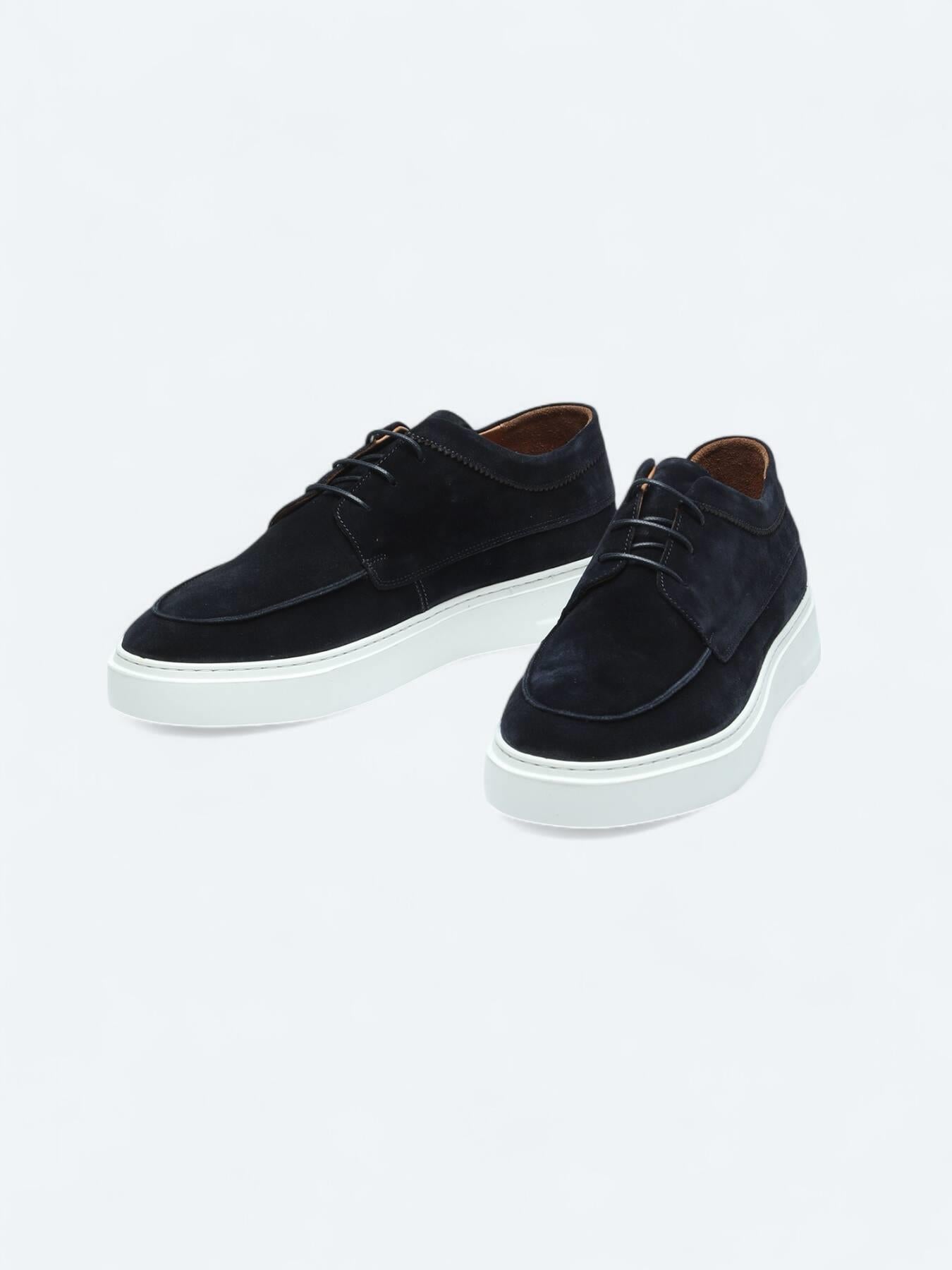 Lacivert Süet Smart Casual Ayakkabı
