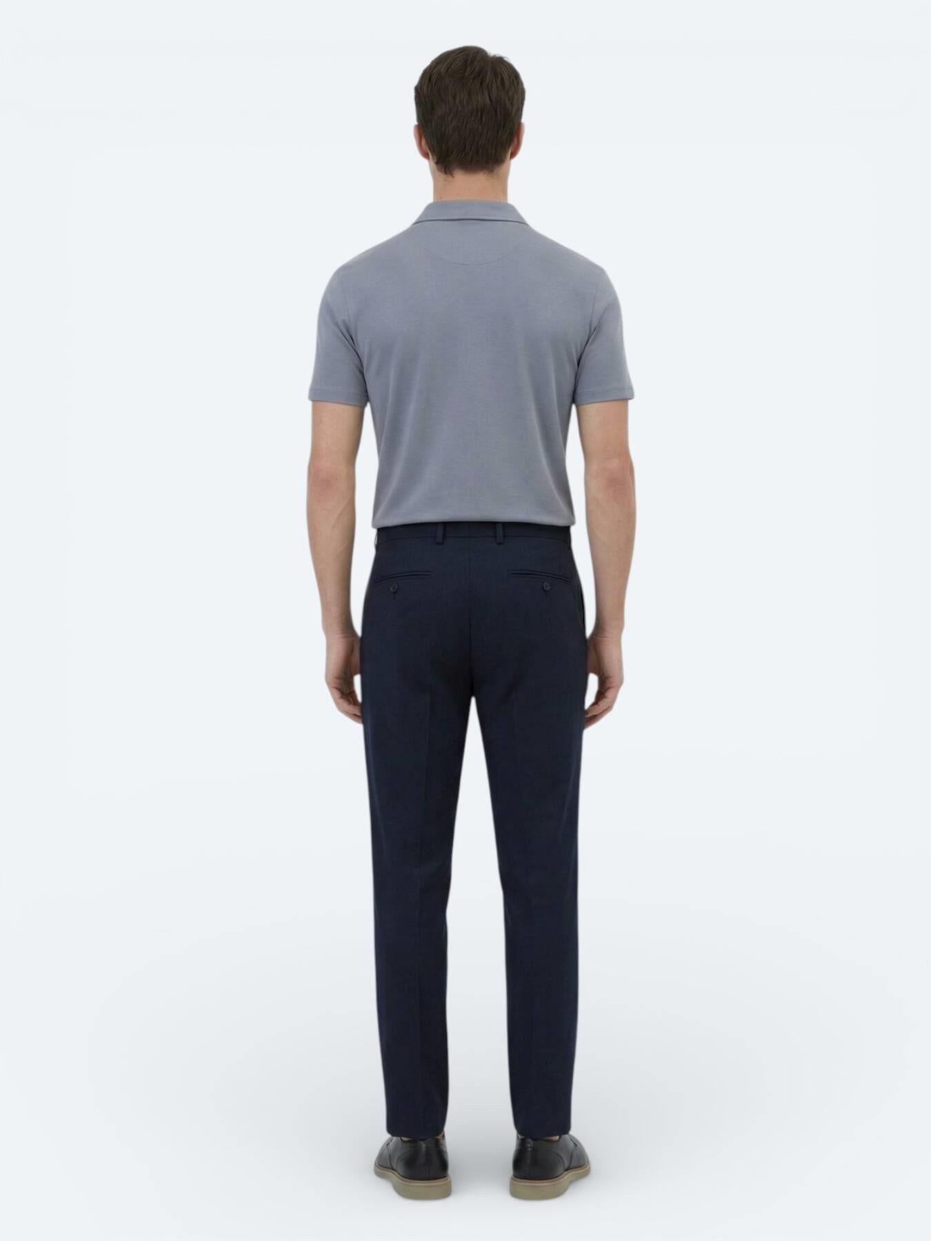 Gri Düz Regular Fit Kısa Casual Gömlek