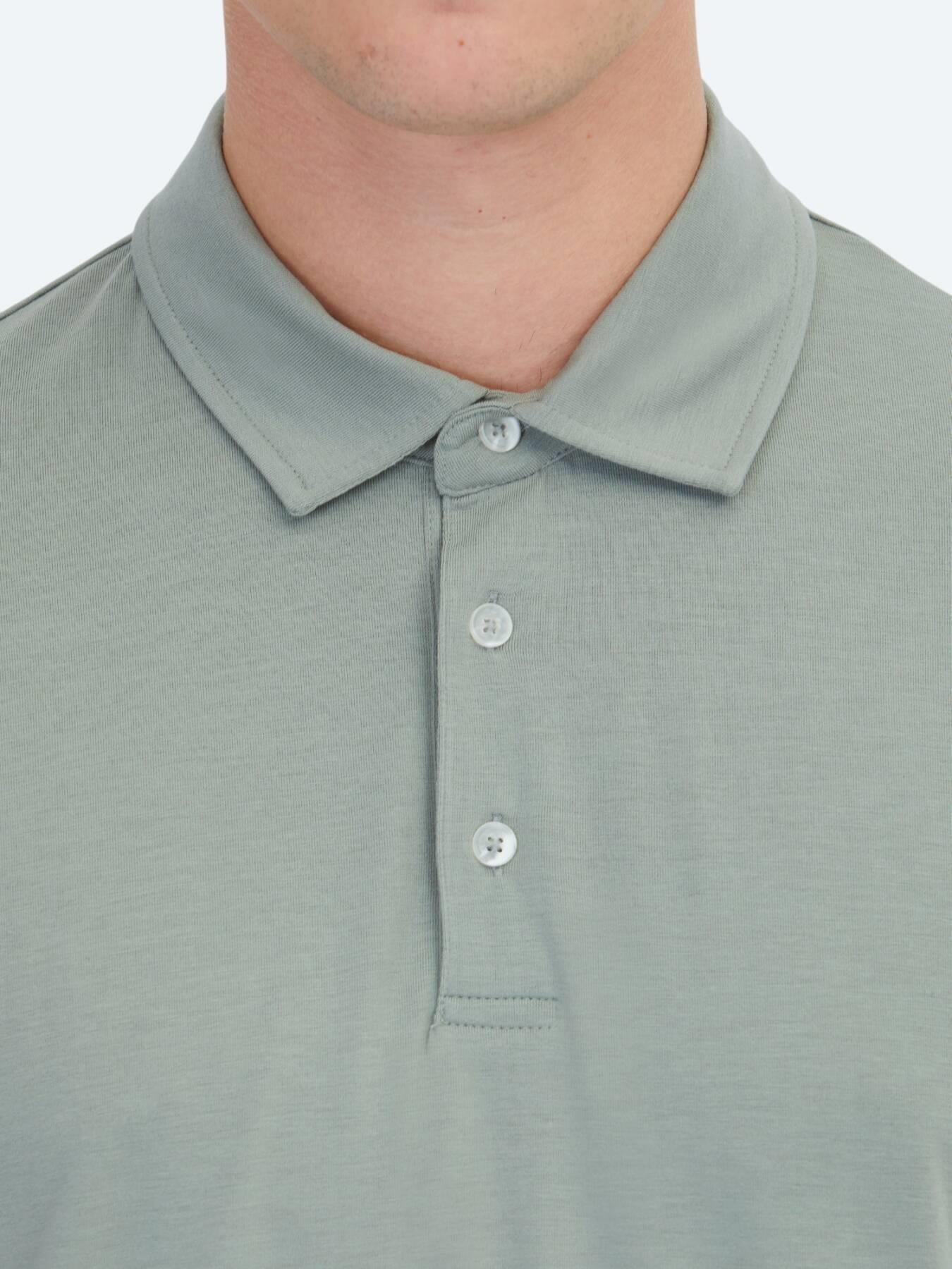 Haki Düz Çevre Dostu Polo Yaka T-shirt