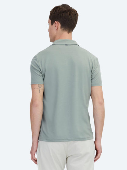 Haki Düz Çevre Dostu Polo Yaka T-shirt