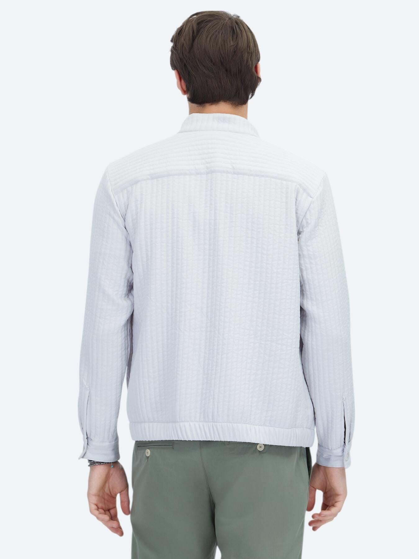 Gri Regular Fit Casual Dokuma Mont