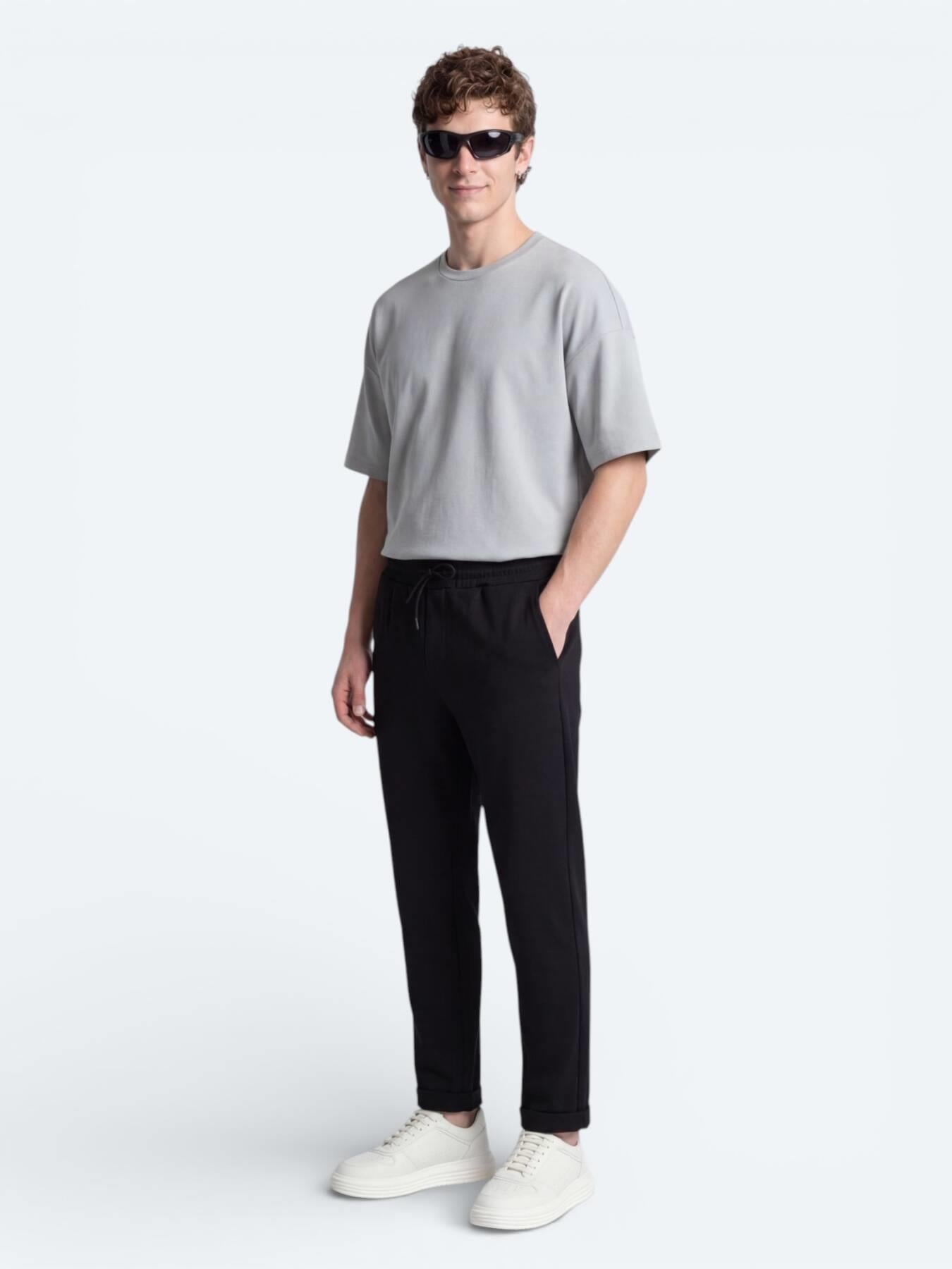 Gri Düz T-shirt