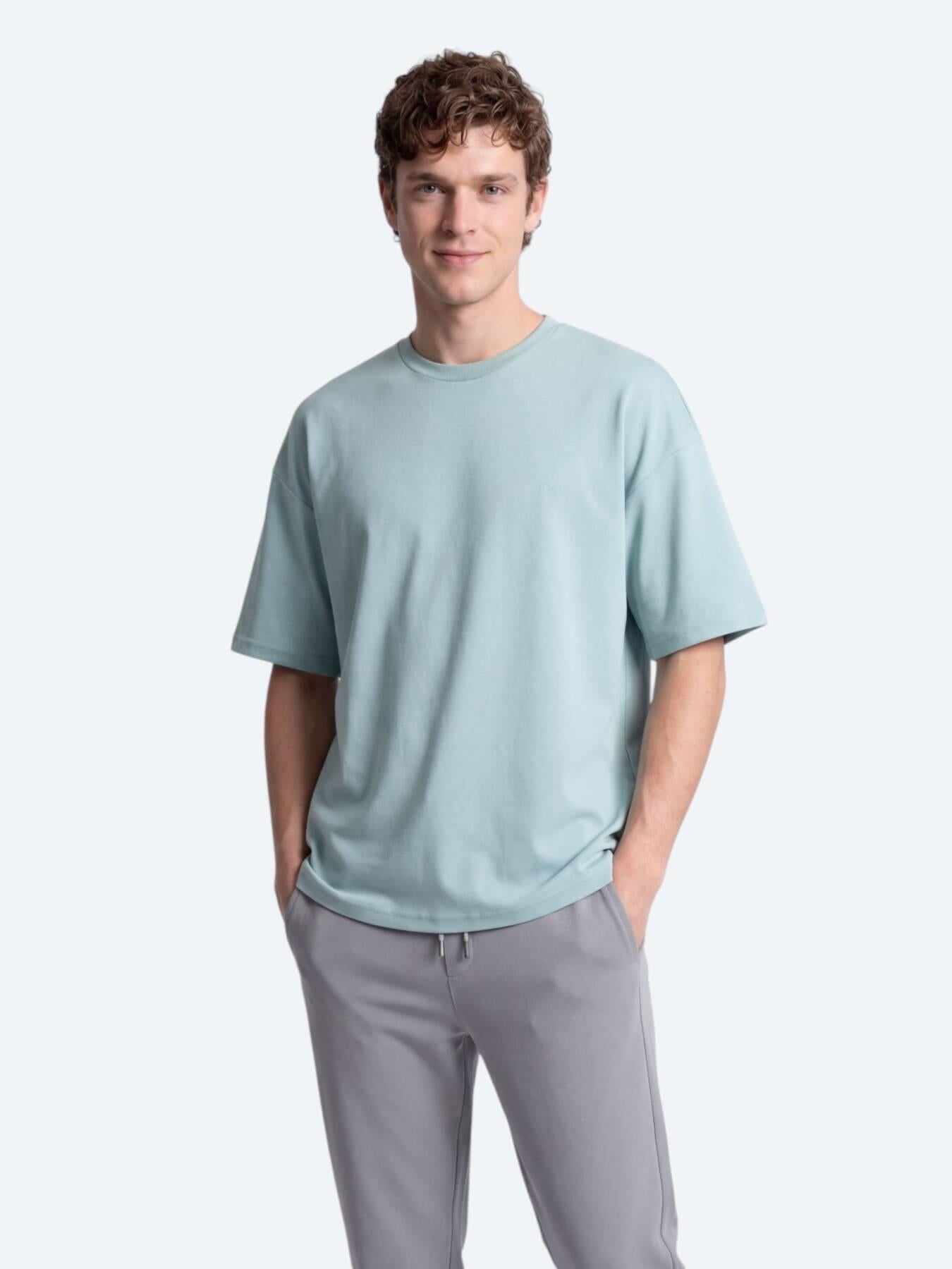 Mint Düz T-shirt