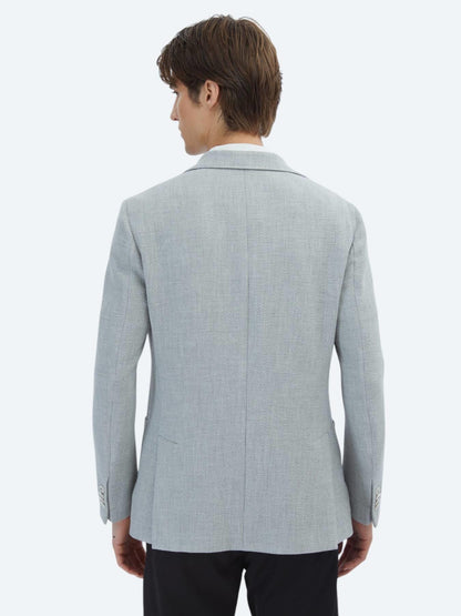 Gri Desenli Modern Fit Ceket