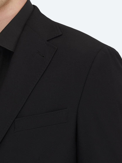 Siyah Desenli Modern Fit Ceket