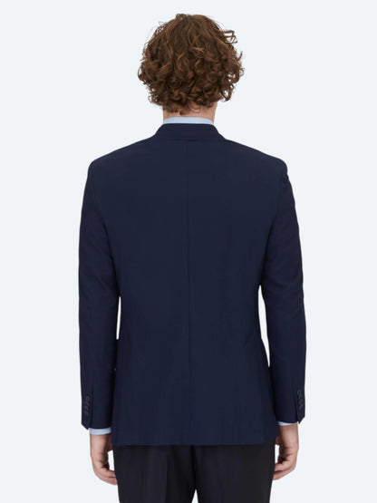 Lacivert Desenli Modern Fit Ceket