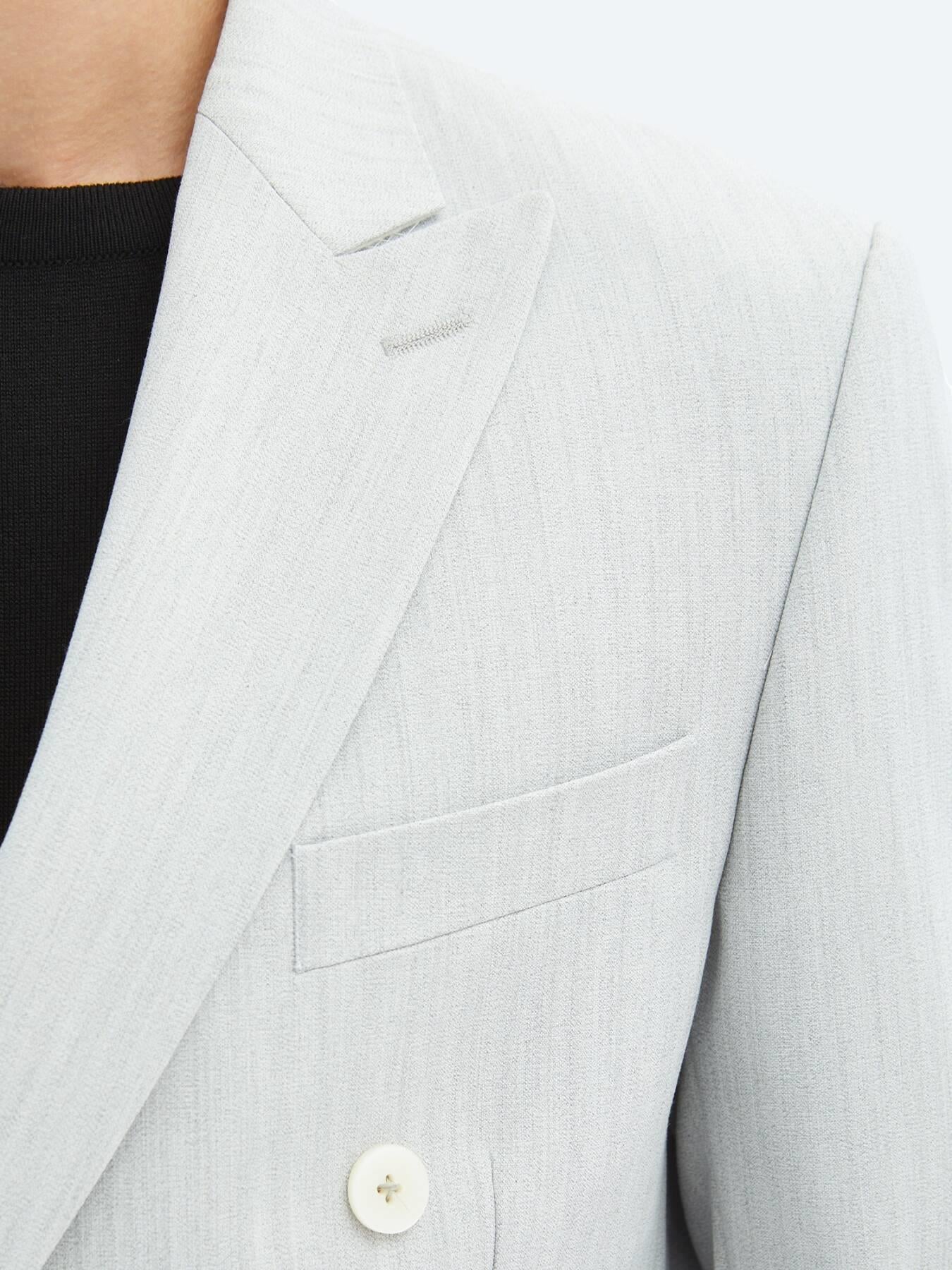 Açık Gri Düz Modern Fit Takım Elbise
