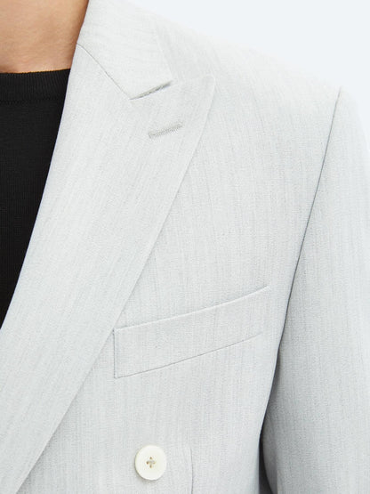 Açık Gri Düz Modern Fit Takım Elbise