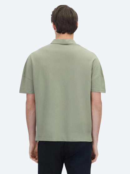 Yeşil Polo Yaka %100 Pamuk T-shirt