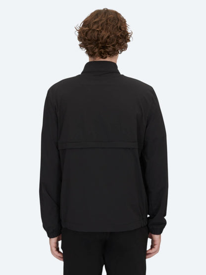 Siyah Regular Fit Dik Yaka Casual Dokuma Mont