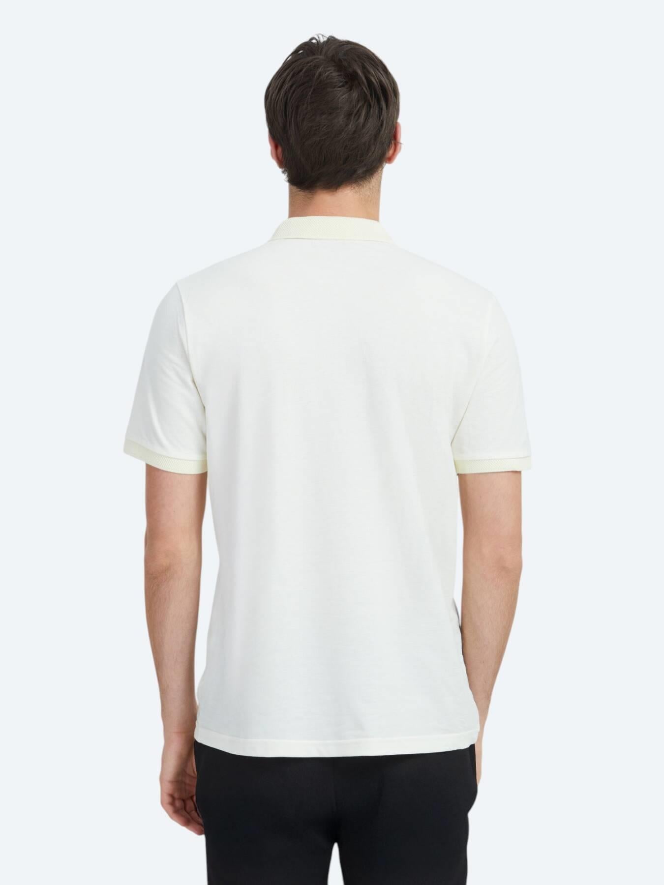 Ekru Polo Yaka %100 Pamuk T-shirt