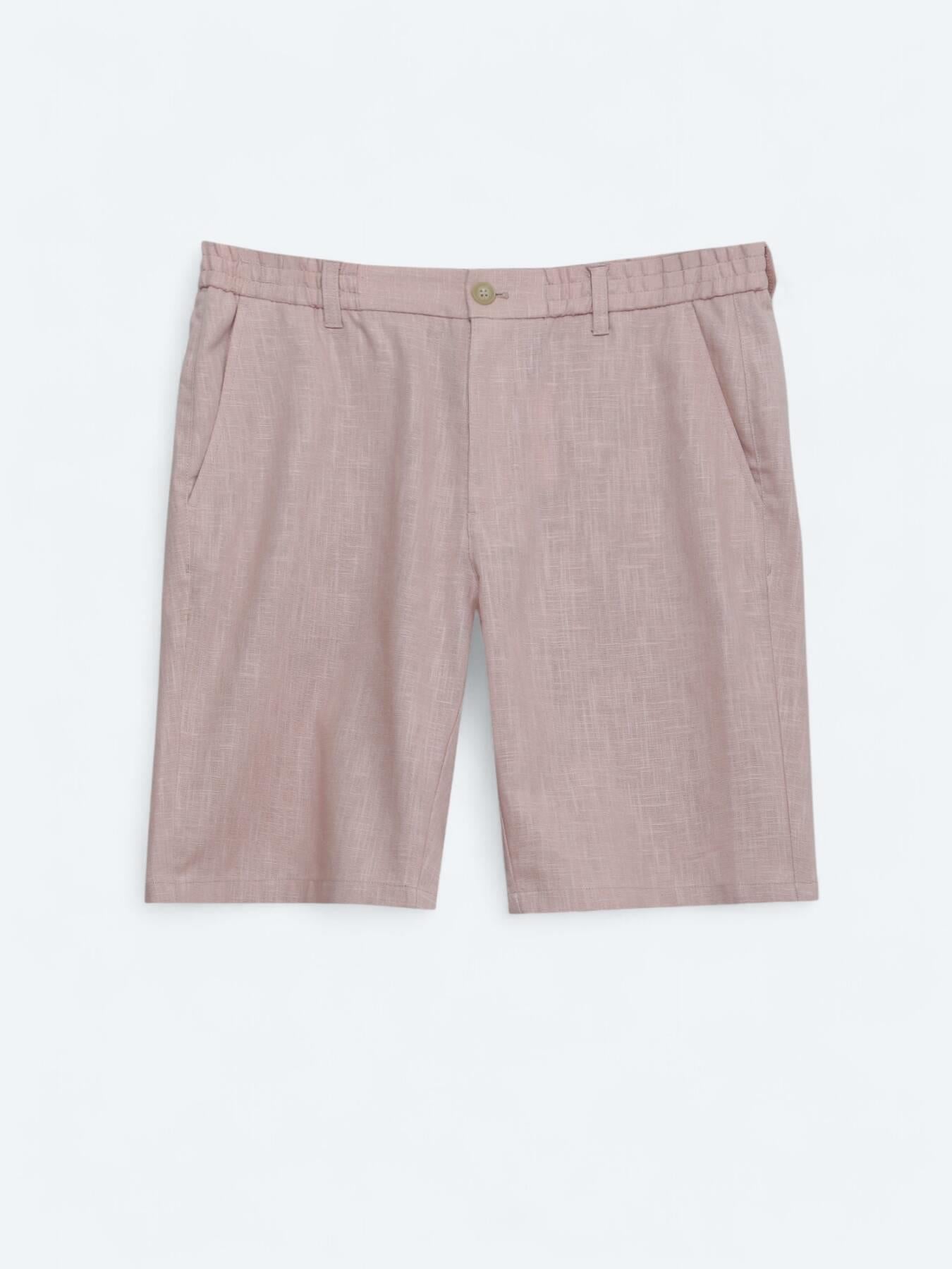 Somon Dokuma Jogging Fit Casual Pamuk Karışımlı Bermuda