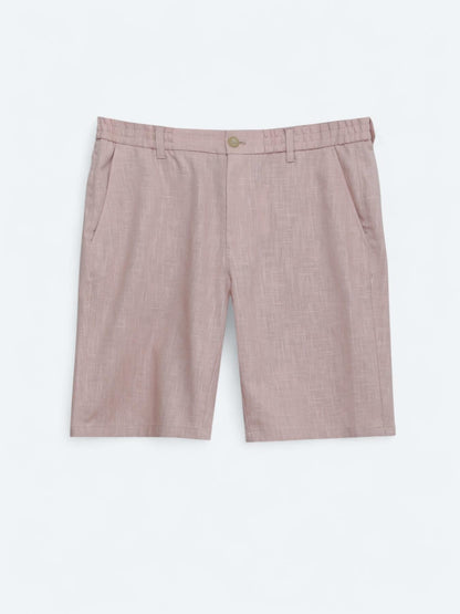 Somon Dokuma Jogging Fit Casual Pamuk Karışımlı Bermuda