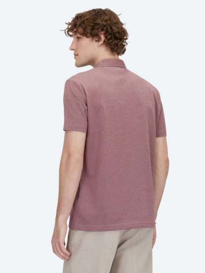 Kırmızı Polo Yaka Pamuk Karışımlı T-shirt