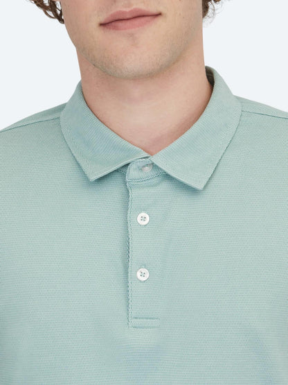 Yeşil Polo Yaka Pamuk Karışımlı T-shirt