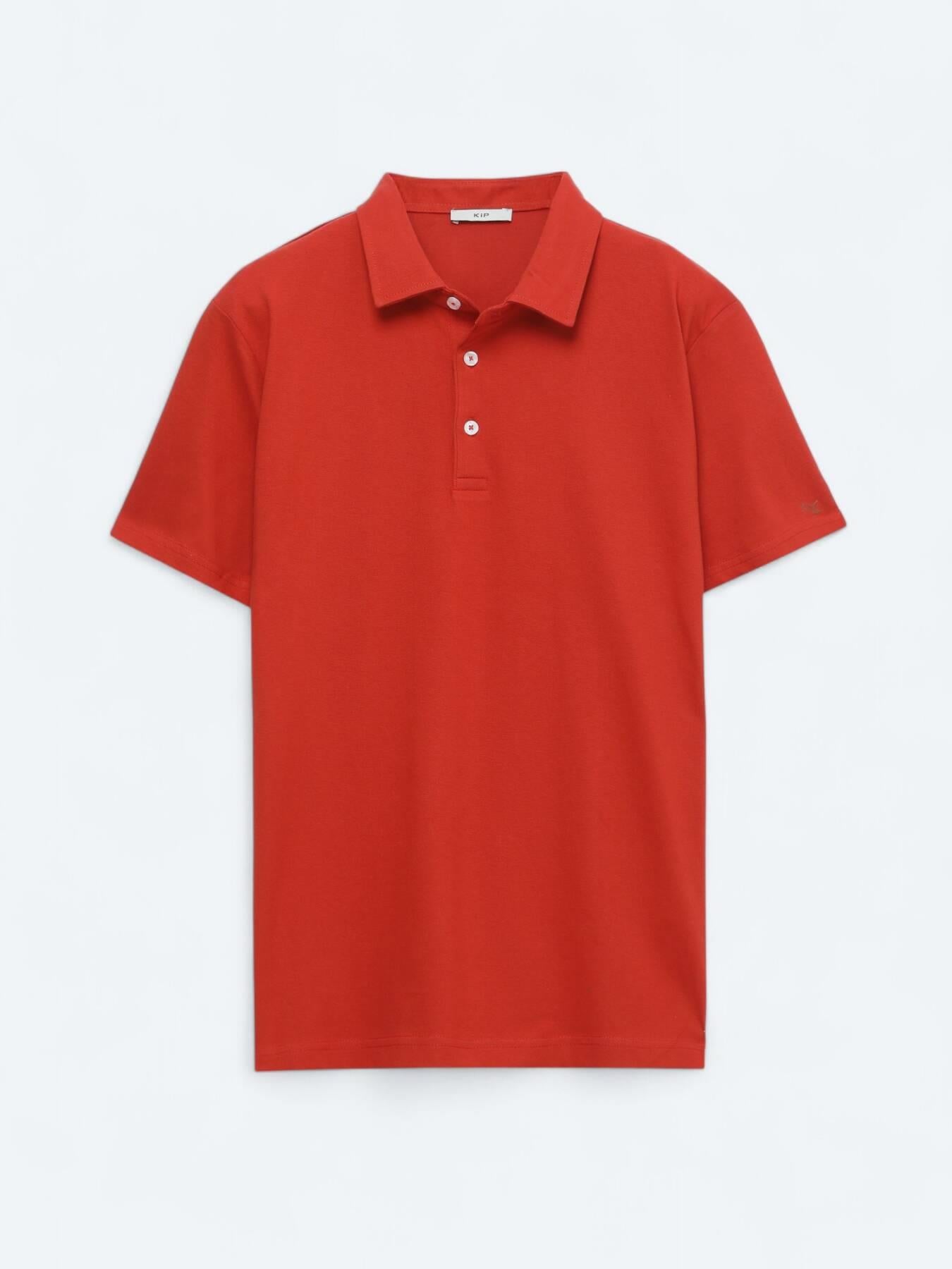 Tarçın Polo Yaka Pamuk Karışımlı T-shirt