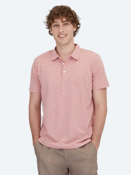 Kırmızı Polo Yaka Pamuk Karışımlı T-shirt