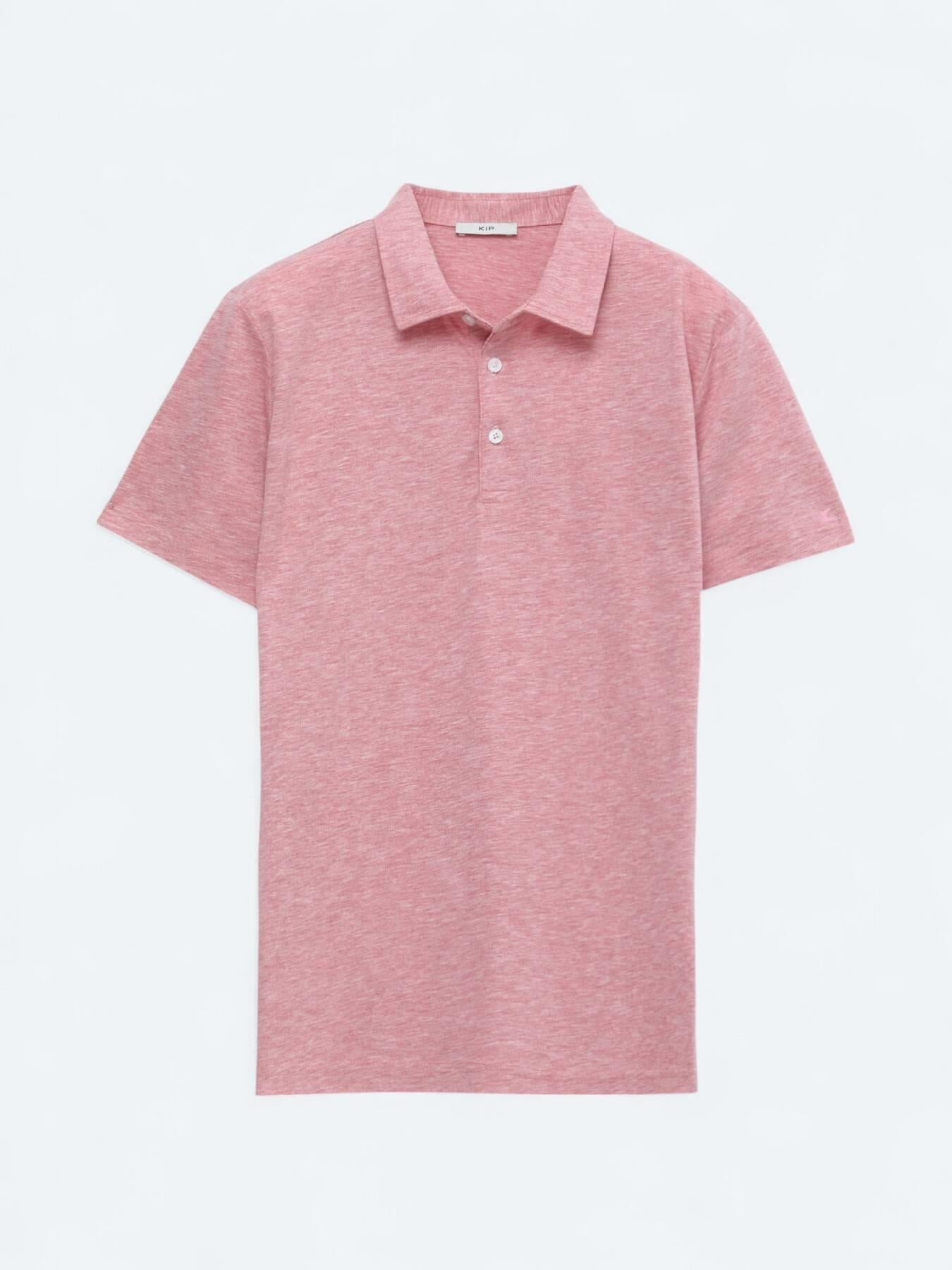 Kırmızı Polo Yaka Pamuk Karışımlı T-shirt
