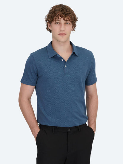 Lacivert Polo Yaka %100 Pamuk T-shirt