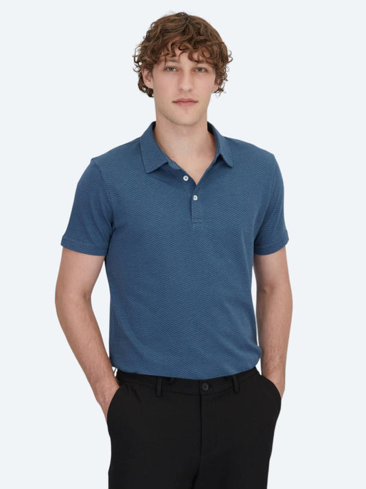 Lacivert Polo Yaka %100 Pamuk T-shirt