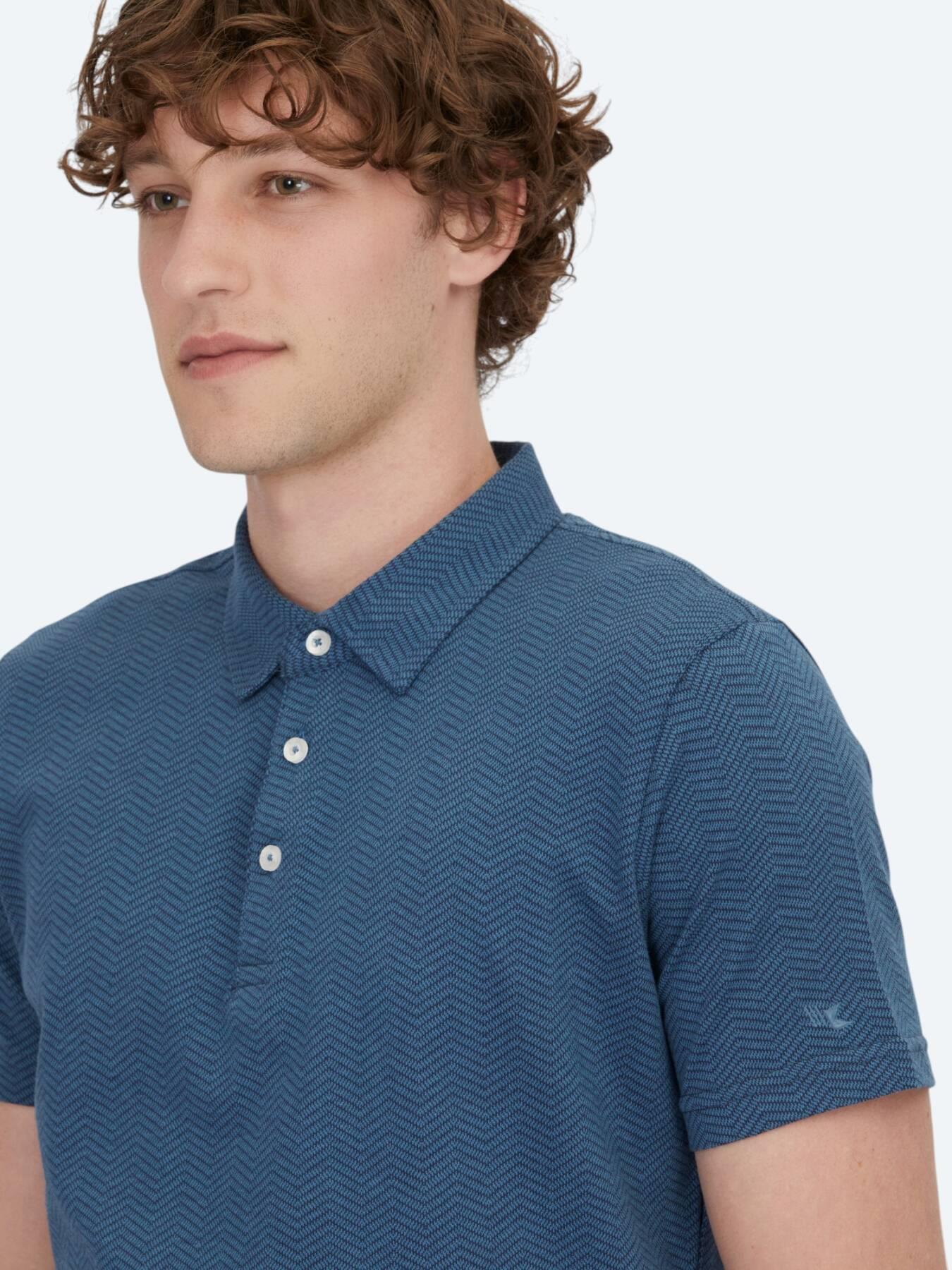Lacivert Polo Yaka %100 Pamuk T-shirt