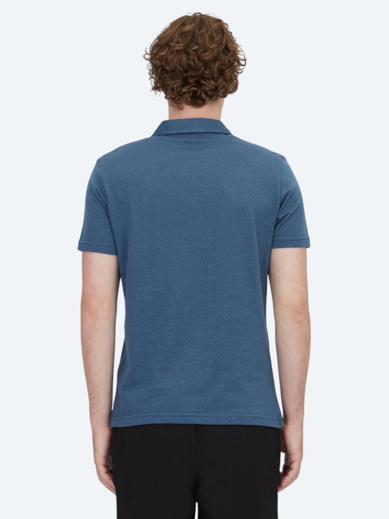 Lacivert Polo Yaka %100 Pamuk T-shirt