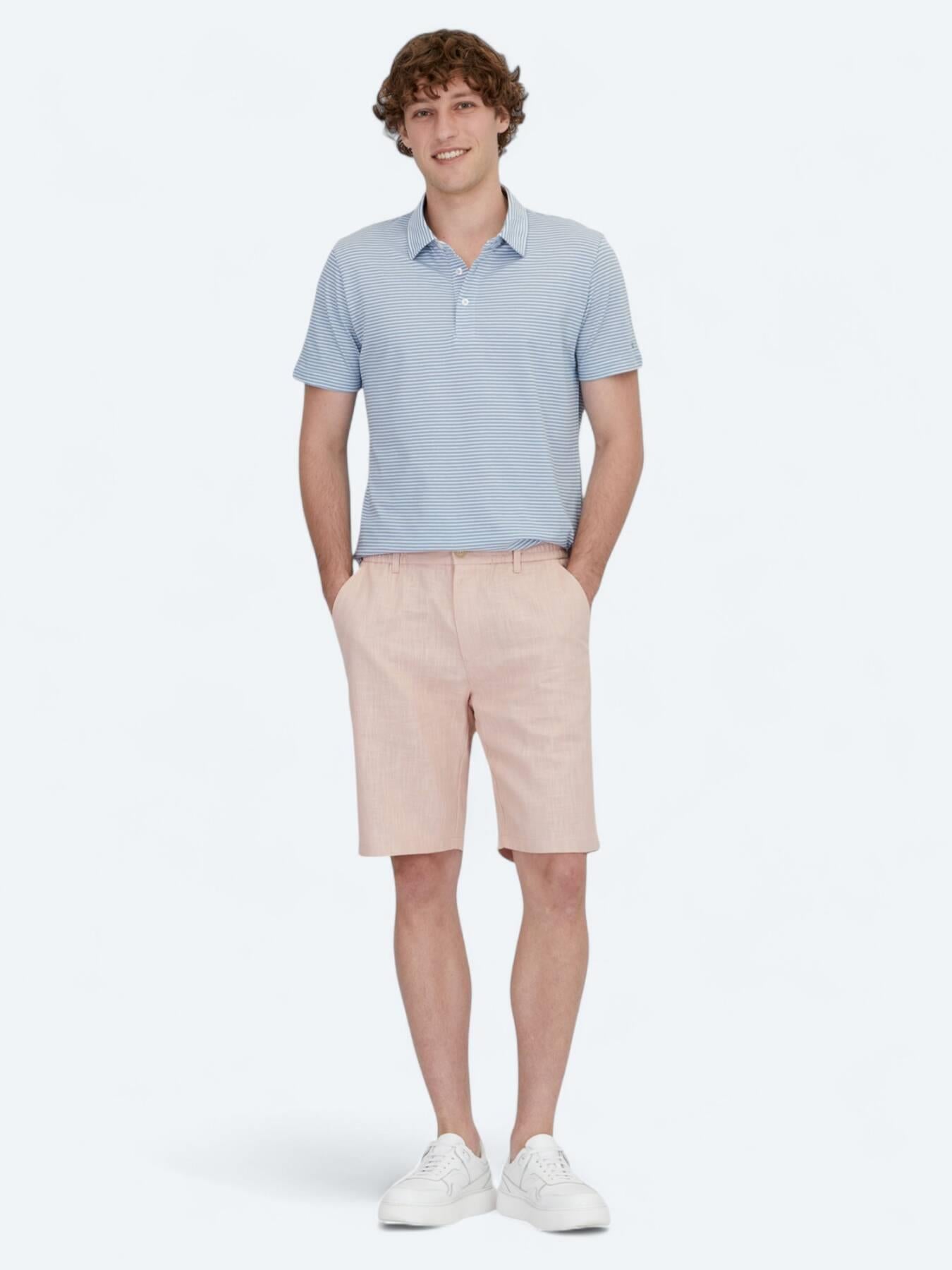 Mavi Polo Yaka %100 Pamuk T-shirt