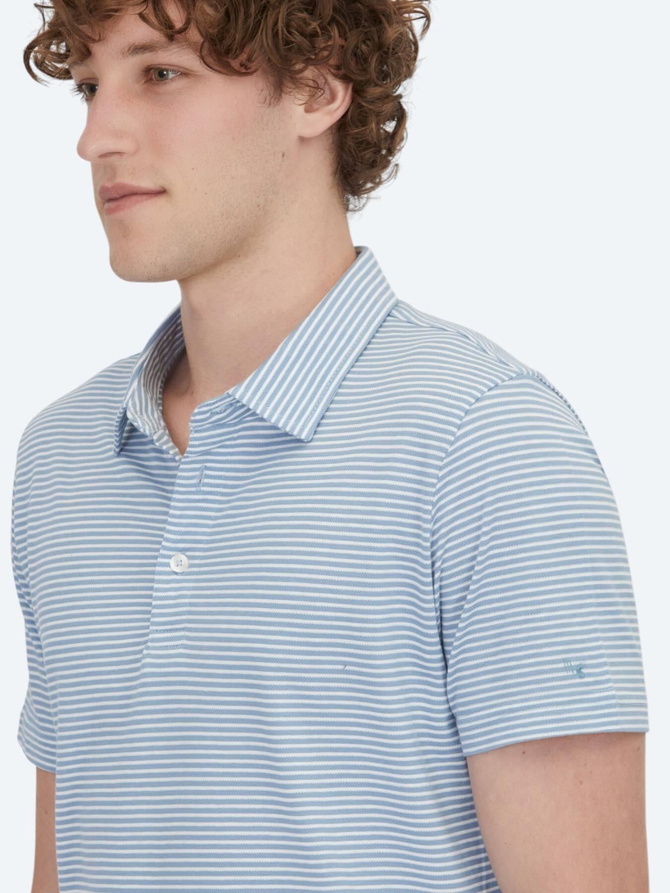 Mavi Polo Yaka %100 Pamuk T-shirt