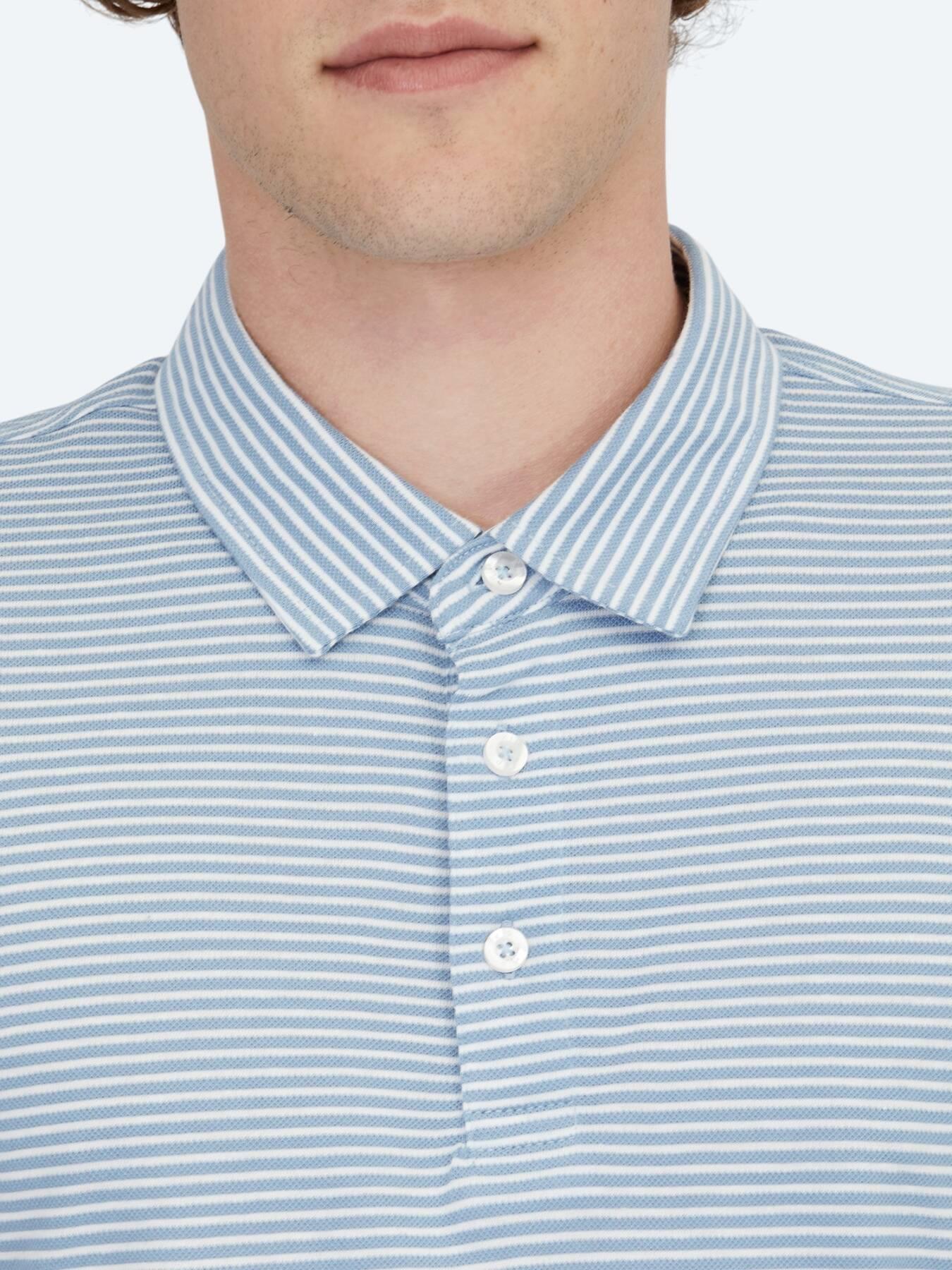 Mavi Polo Yaka %100 Pamuk T-shirt