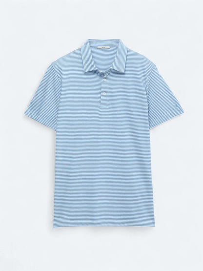 Mavi Polo Yaka %100 Pamuk T-shirt