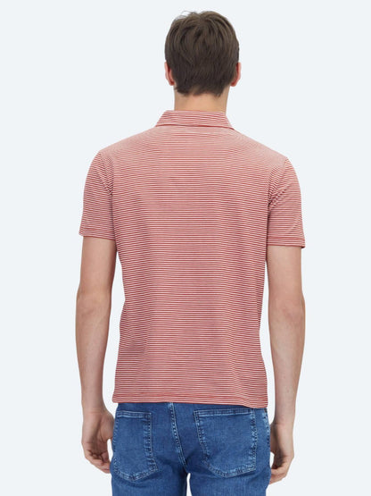 Kiremit Polo Yaka %100 Pamuk T-shirt