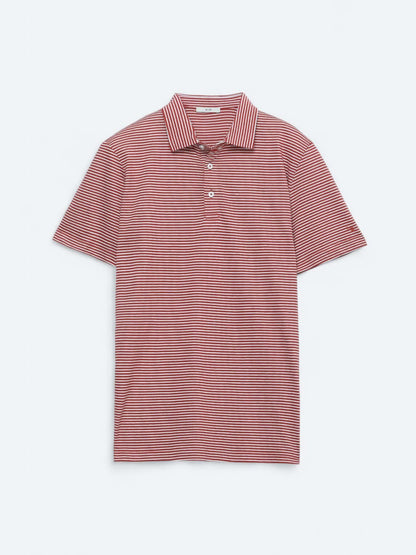Kiremit Polo Yaka %100 Pamuk T-shirt
