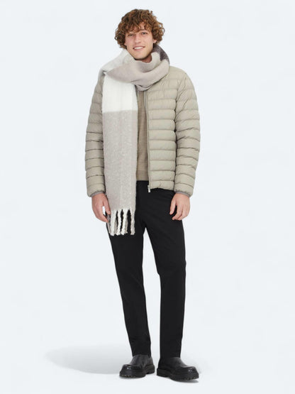 Vizon Regular Fit Dik Yaka Casual Dokuma Mont