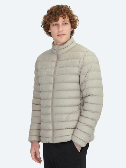 Vizon Regular Fit Dik Yaka Casual Dokuma Mont