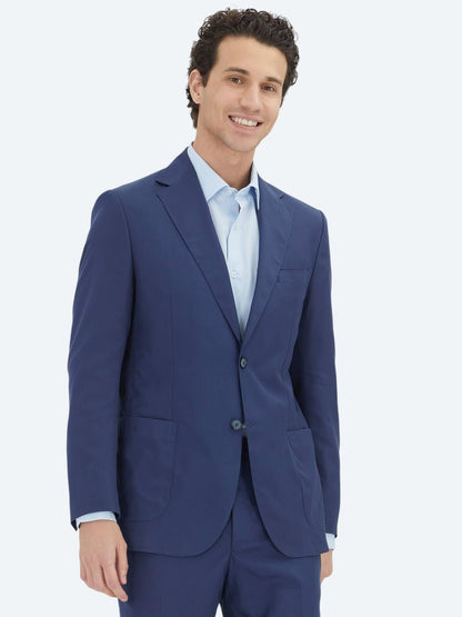 Indigo Düz Comfort Fit Takım Elbise