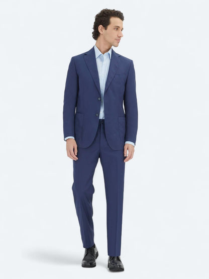 Indigo Düz Comfort Fit Takım Elbise