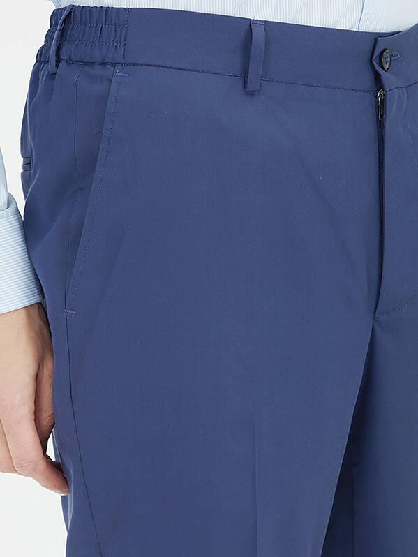 Indigo Düz Comfort Fit Takım Elbise