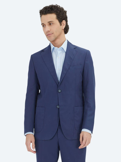 Indigo Düz Comfort Fit Takım Elbise
