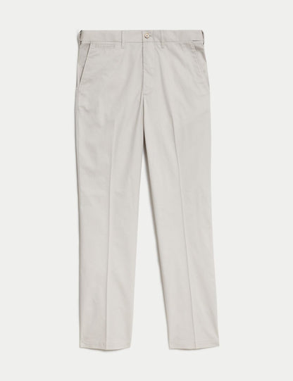 Regular Fit Hafif Dokulu Chino Pantolon
