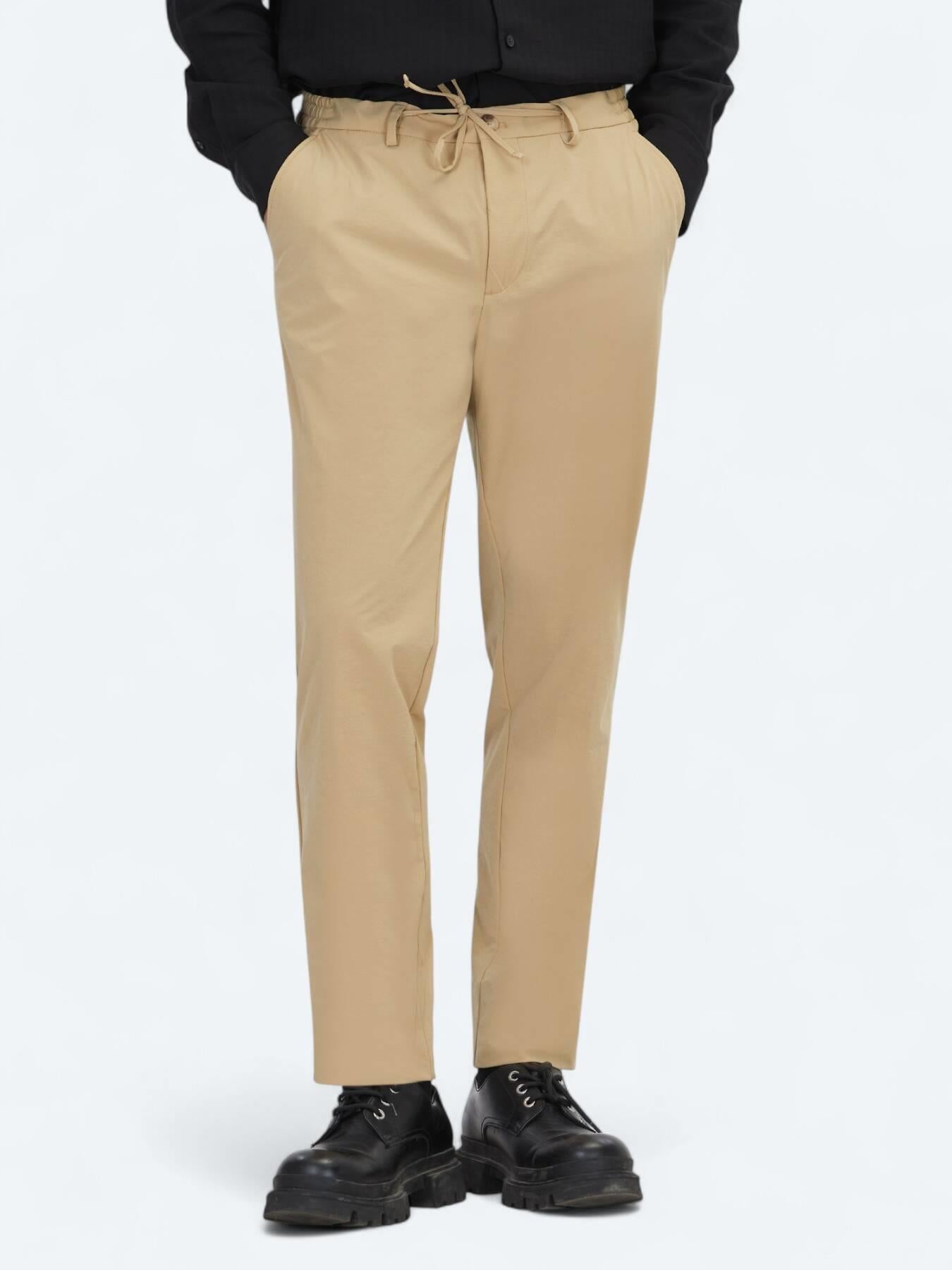 Bej Dokuma Jogging Fit Casual Pantolon