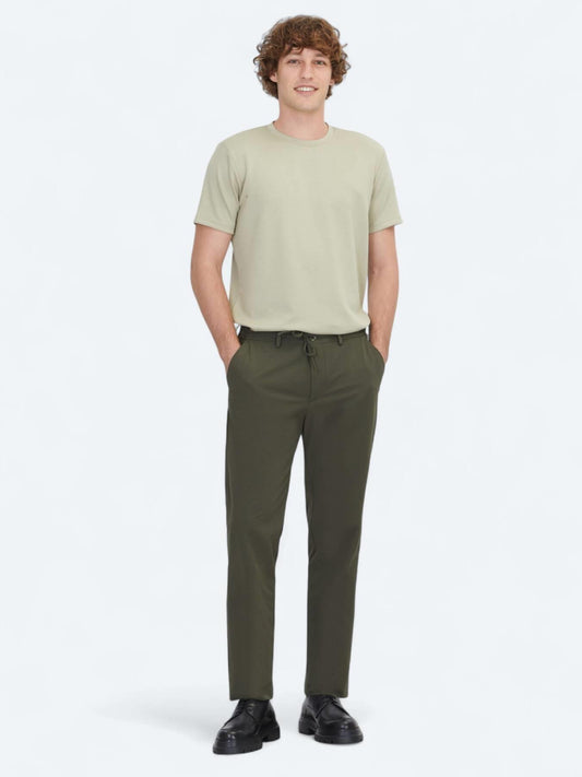 Haki Dokuma Jogging Fit Casual Pantolon