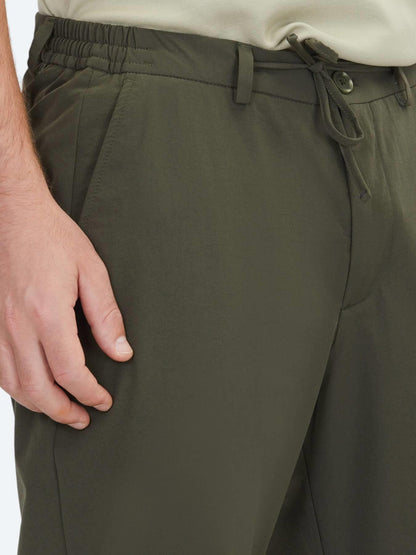 Haki Dokuma Jogging Fit Casual Pantolon