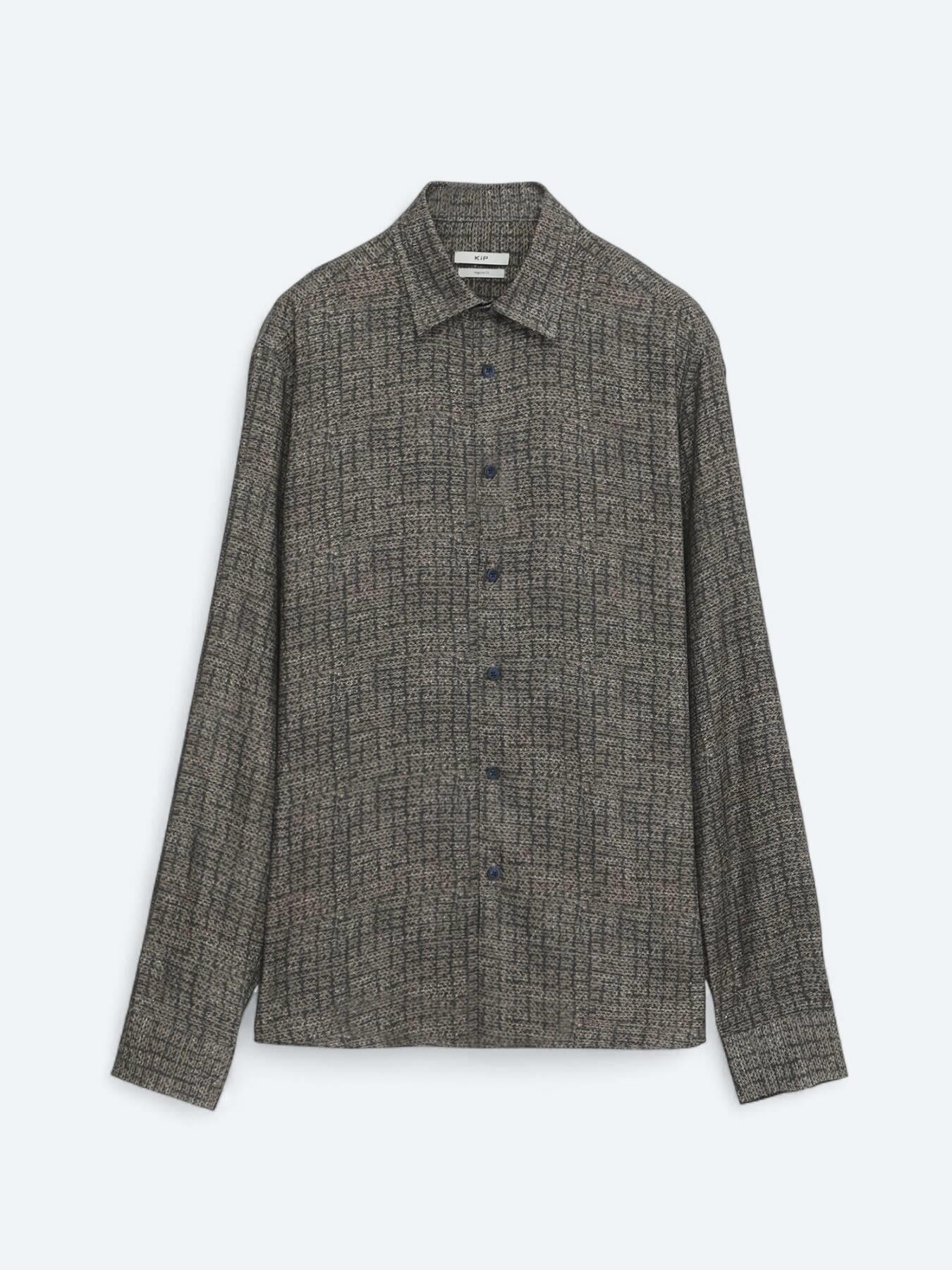 Kahverengi Çizgili Regular Fit Uzun Dokuma Casual %100 Pamuk Gömlek