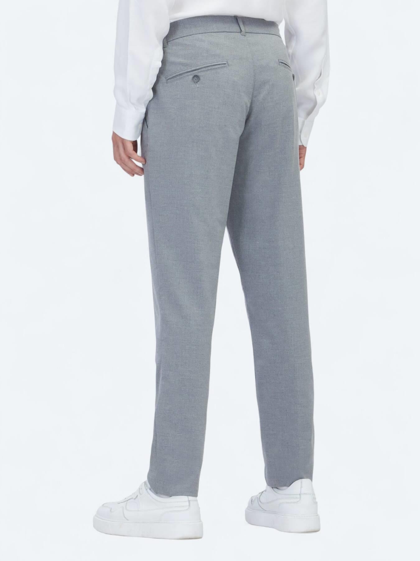 Gri Dokuma Jogging Fit Casual Pantolon