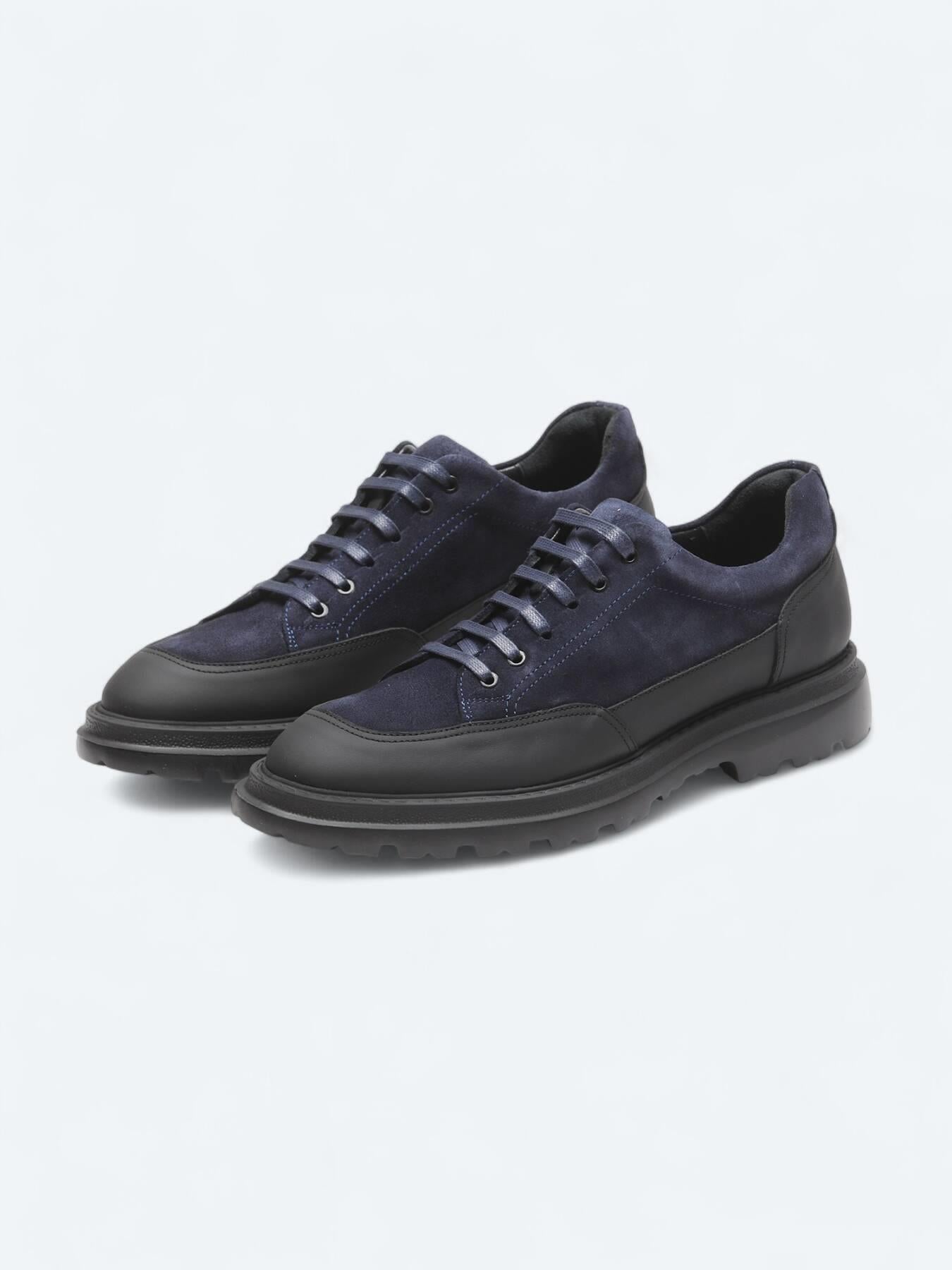 Lacivert Deri Smart Casual Ayakkabı