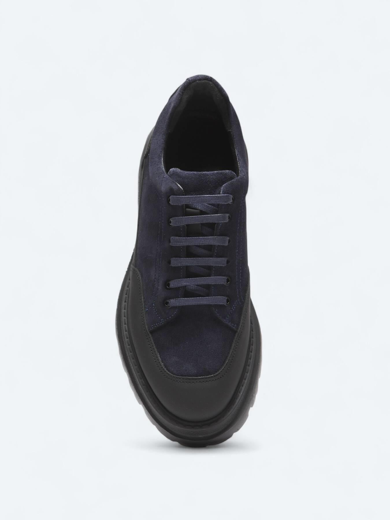 Lacivert Deri Smart Casual Ayakkabı