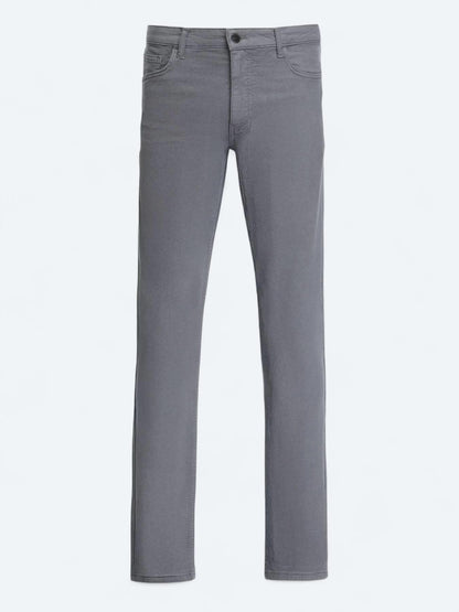 Antrasit Dokuma Slim Fit Casual Pamuk Karışımlı Pantolon